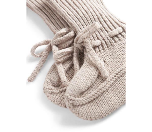 Small baby booties Cashew Melange - Image 4