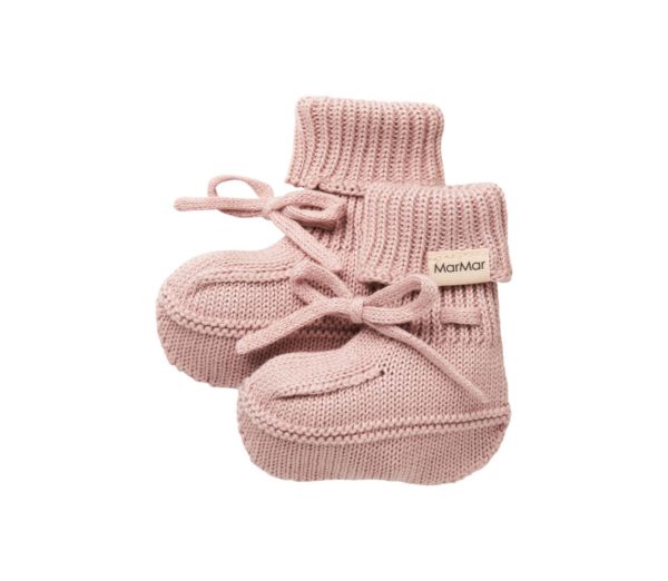 Small baby booties Faded Rose - Image 2