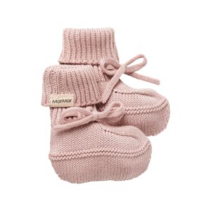 Small baby booties Faded Rose