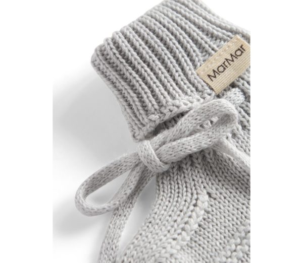Small baby booties color "Aluminium" - Image 3
