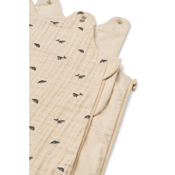 Flora Printed Sleeping Bag Mini whale - Image 2