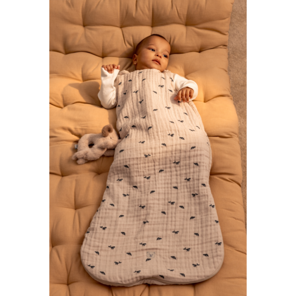 Flora Printed Sleeping Bag Mini whale - Image 3
