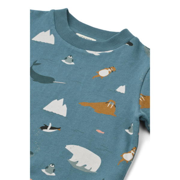 Thora Printed Sweatshirt Arctic Sea-Ocean view - Image 3