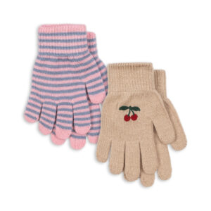 2 pack Filla gloves cherry/stripe