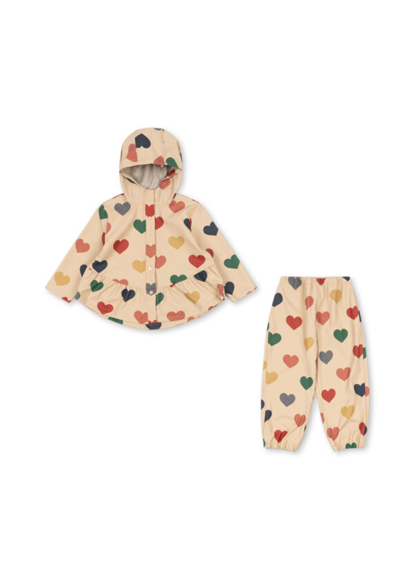 Faire Rain Set Bon Coeur Coloré