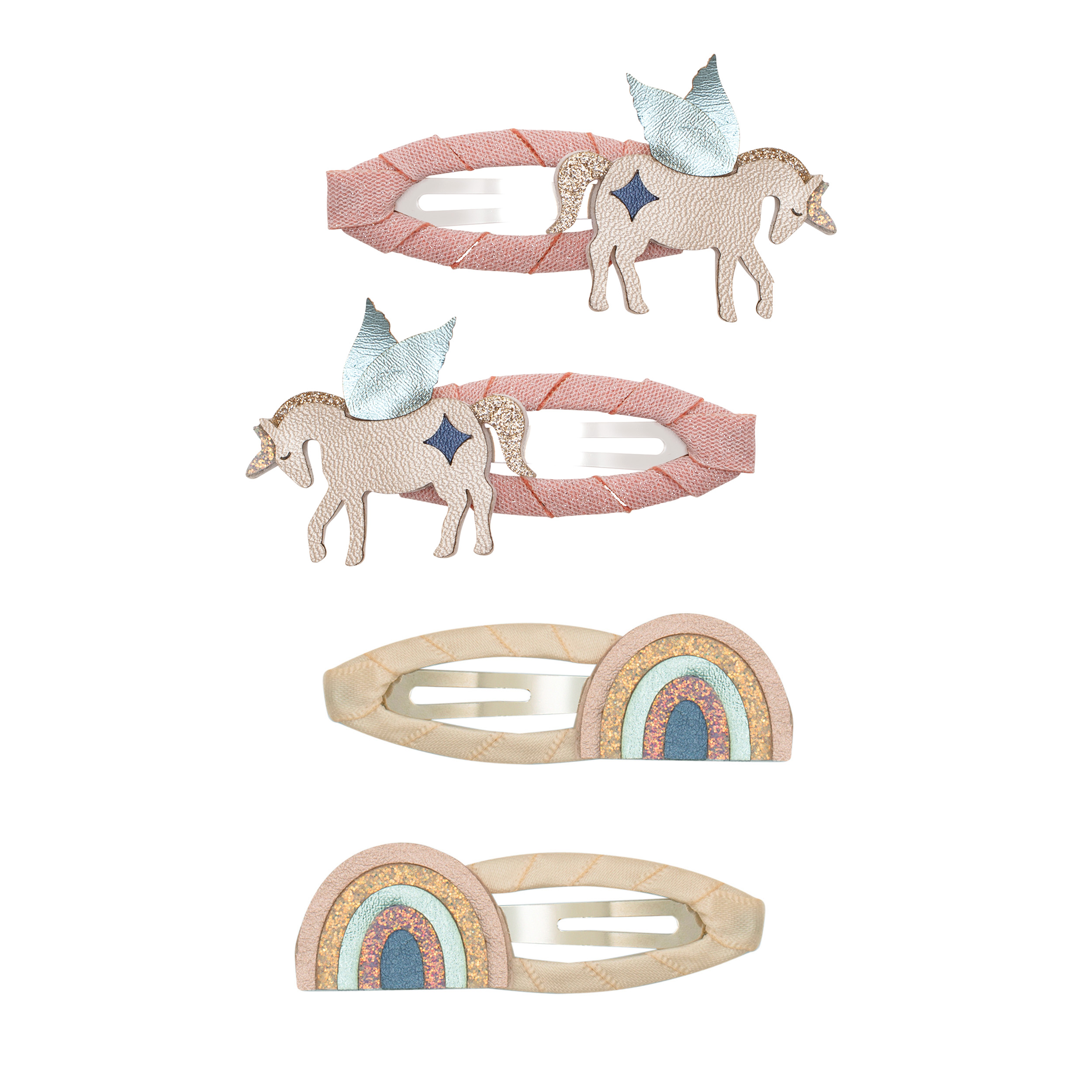 172031 27 winged unicorn & rainbow clic clacs