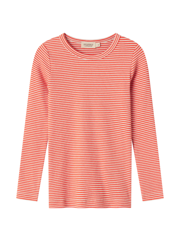 MarMar Copenhagen - Red Striped Plain long-sleeved T-shirt