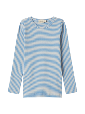 MarMar Copenhagen - Blue Striped Plain long-sleeved T-shirt very soft