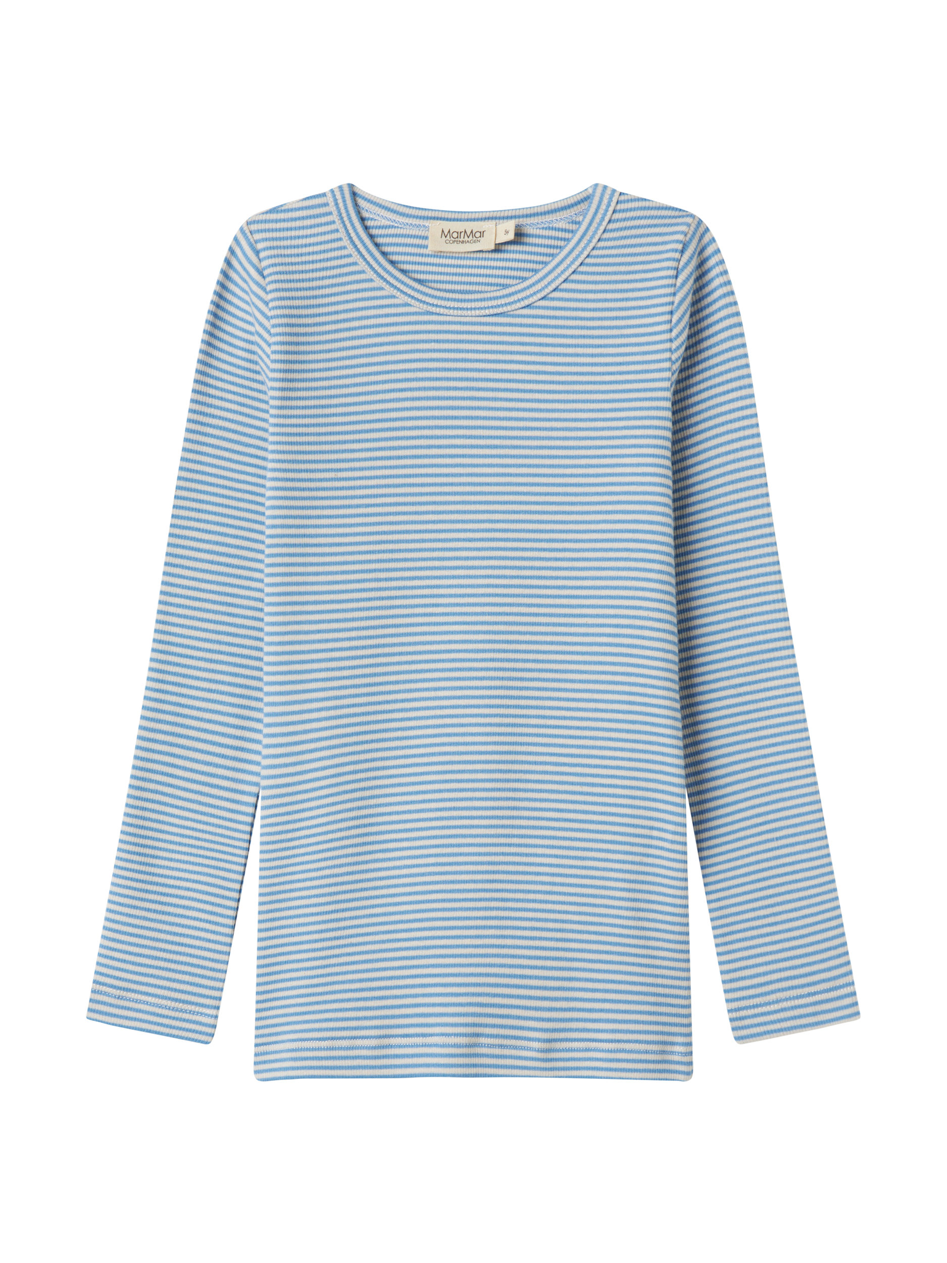 MarMar Copenhagen - Blue Striped Plain long-sleeved T-shirt very soft