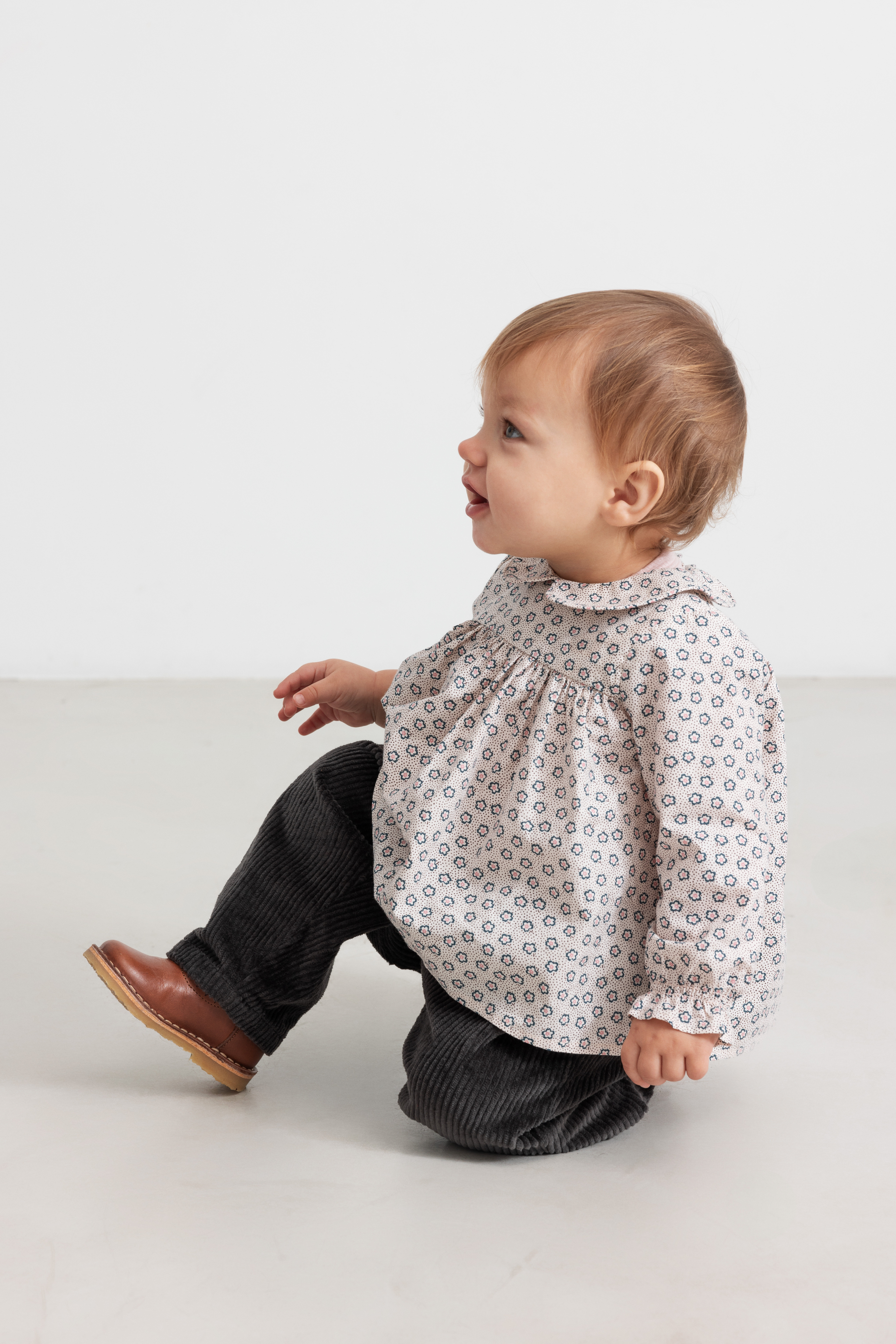 MarMar Copenhagen - Corduroy pants Palle, samt, soft, dark blue unisex