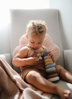 Mushie - Stacking rings original silicone,