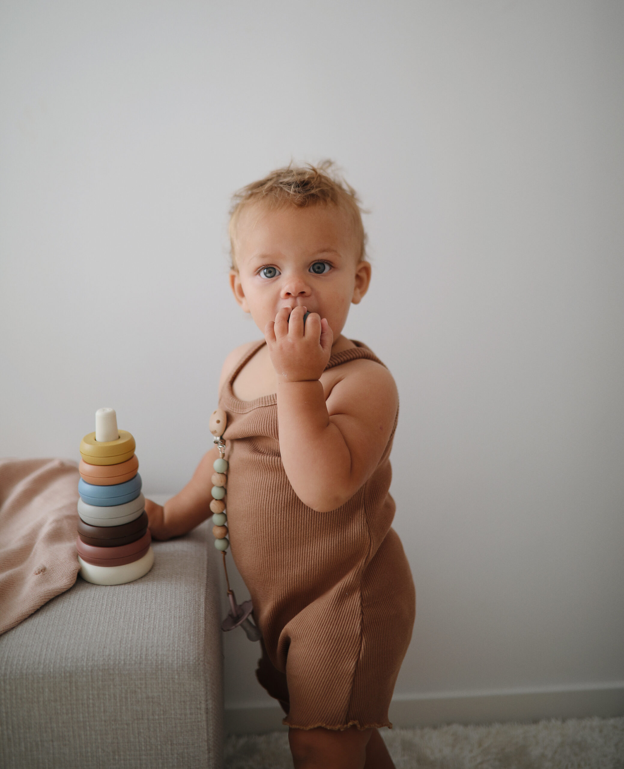 Mushie - Stacking rings original silicone,