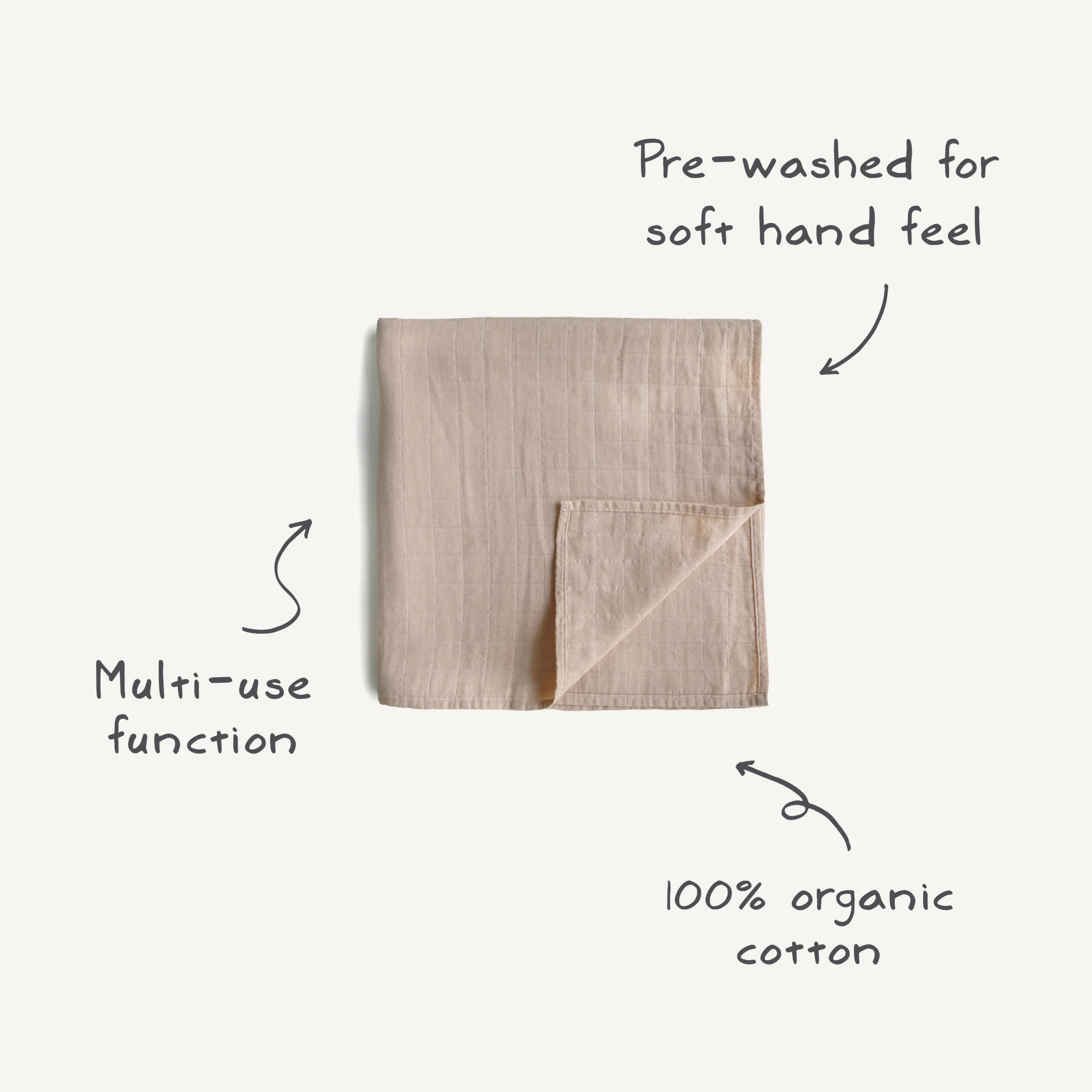 Muslin swaddle blanket info
