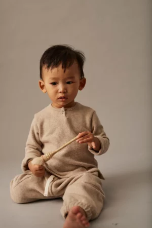 Cozmo - Soft Brushed Knit Baby Sweater - Remo, organic cotton