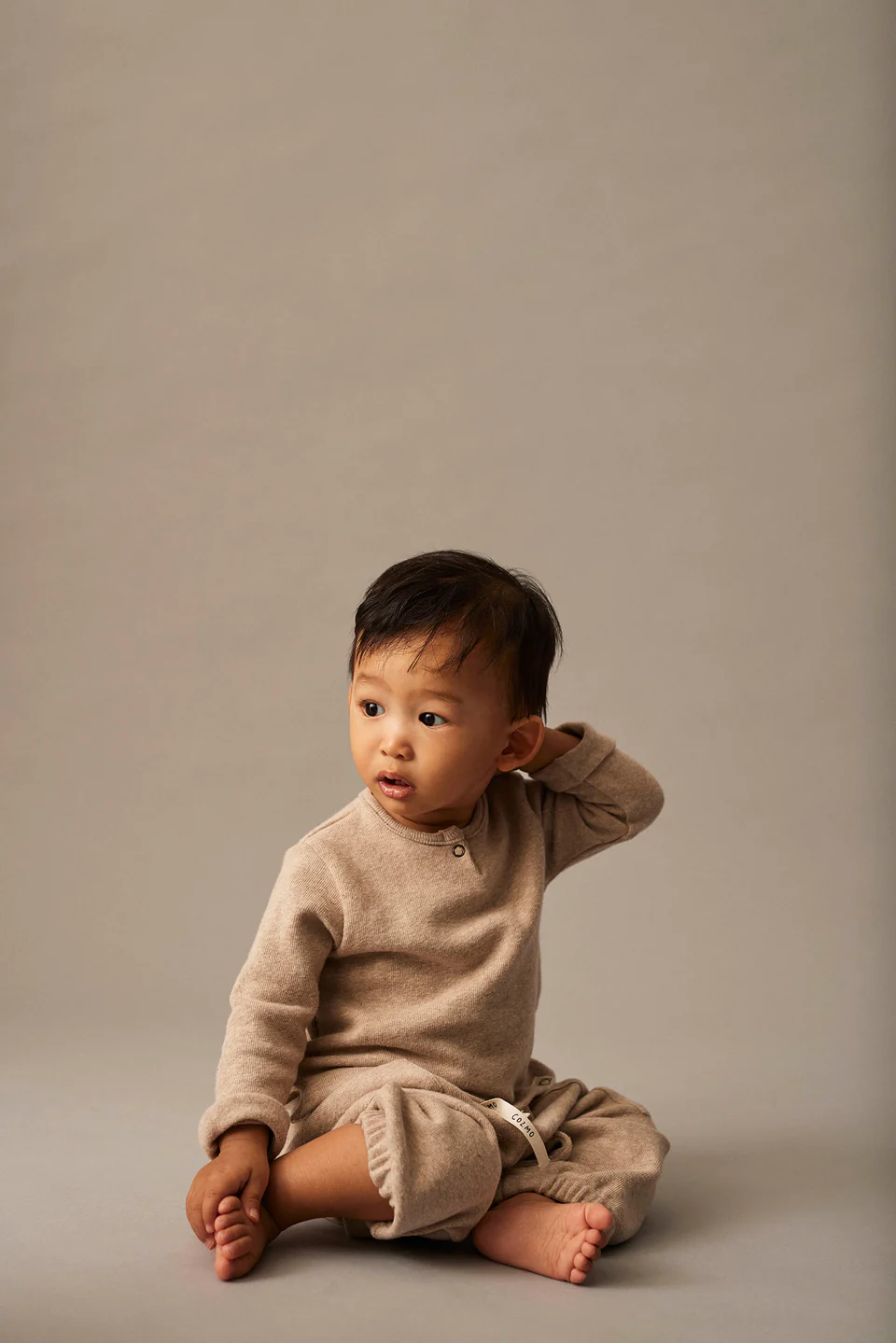 Cozmo - Soft Brushed Knit Baby Sweater - Remo, organic cotton