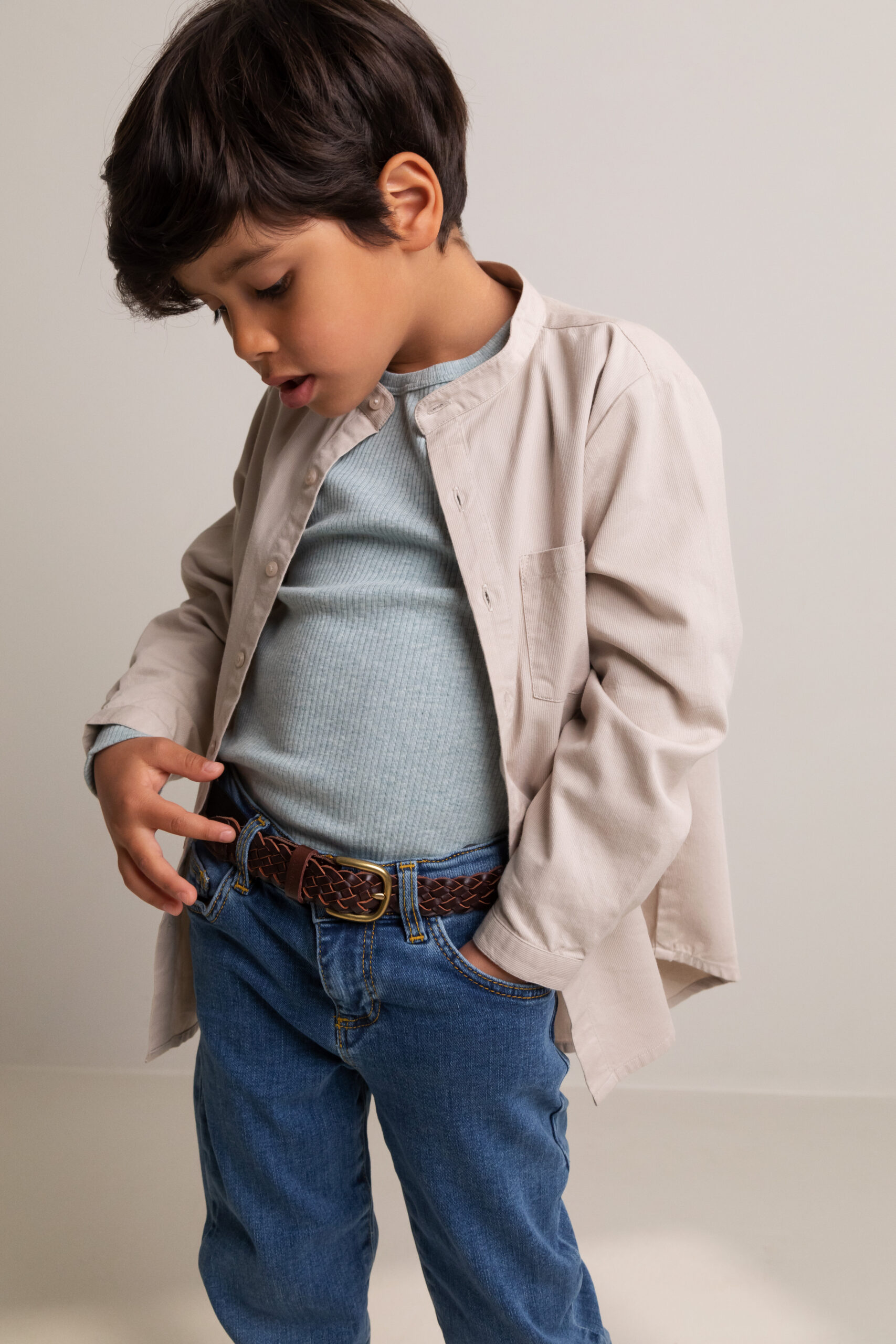 MarMar Copenhagen – kids and baby leather belt, brown