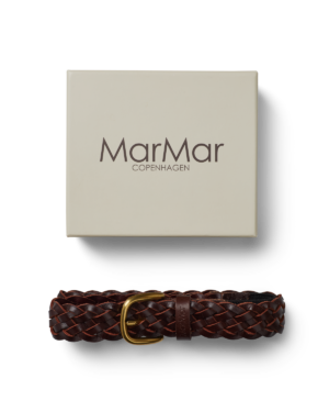 MarMar Copenhagen – kids and baby leather belt, brown