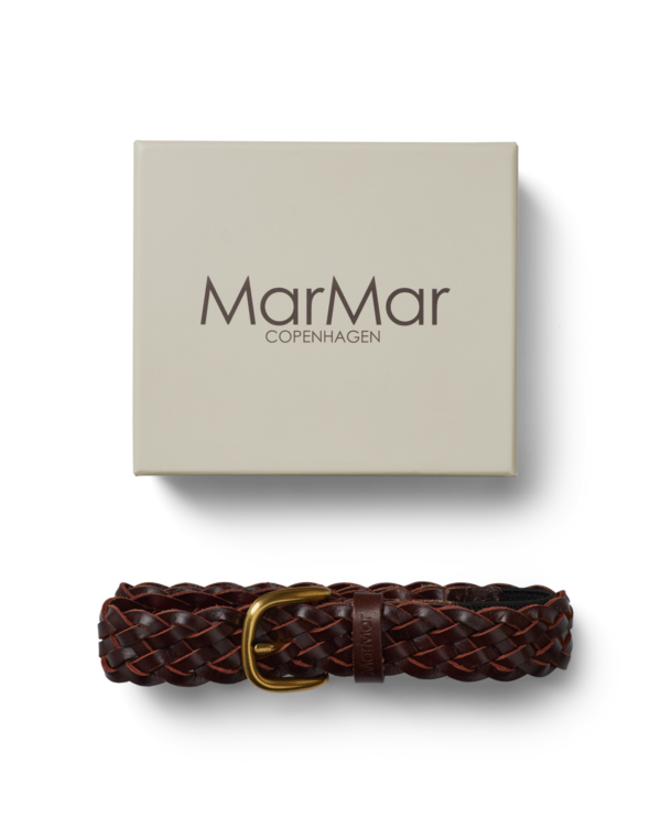 MarMar Copenhagen – kids and baby leather belt, brown