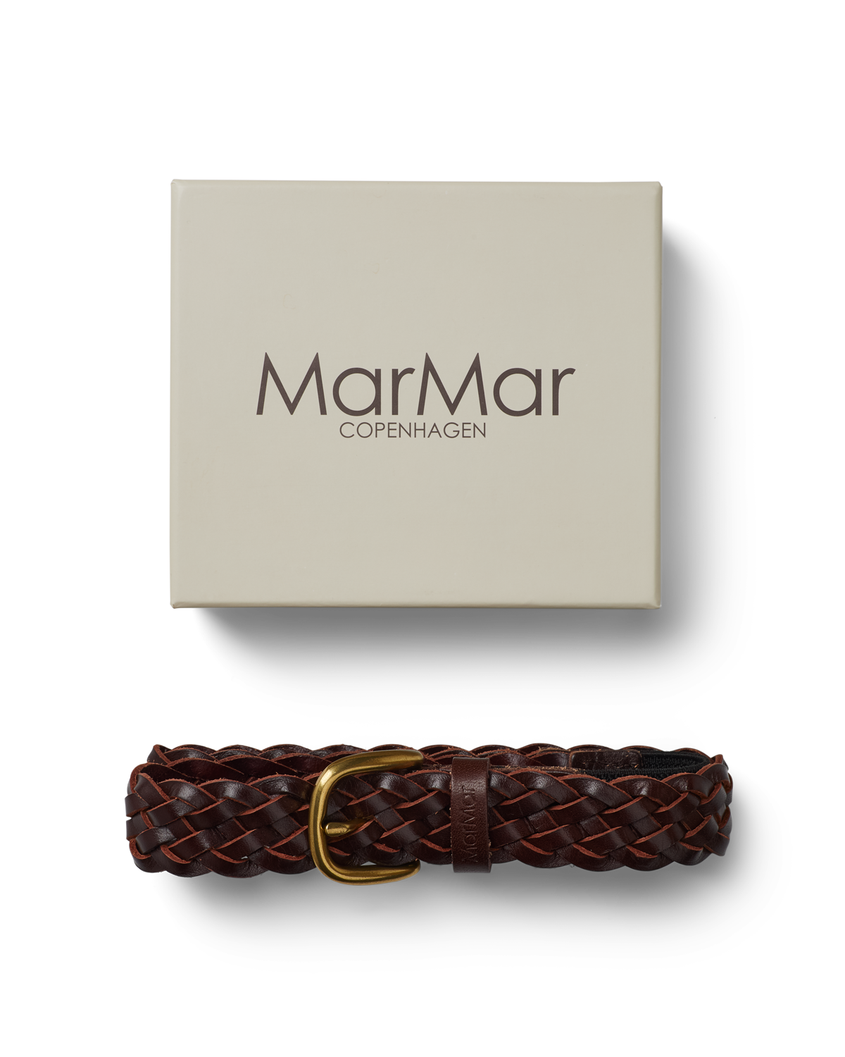 MarMar Copenhagen – kids and baby leather belt, brown