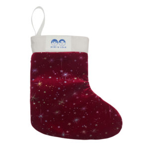Mimi & Lula - filled stocking burgundy contents Christmas