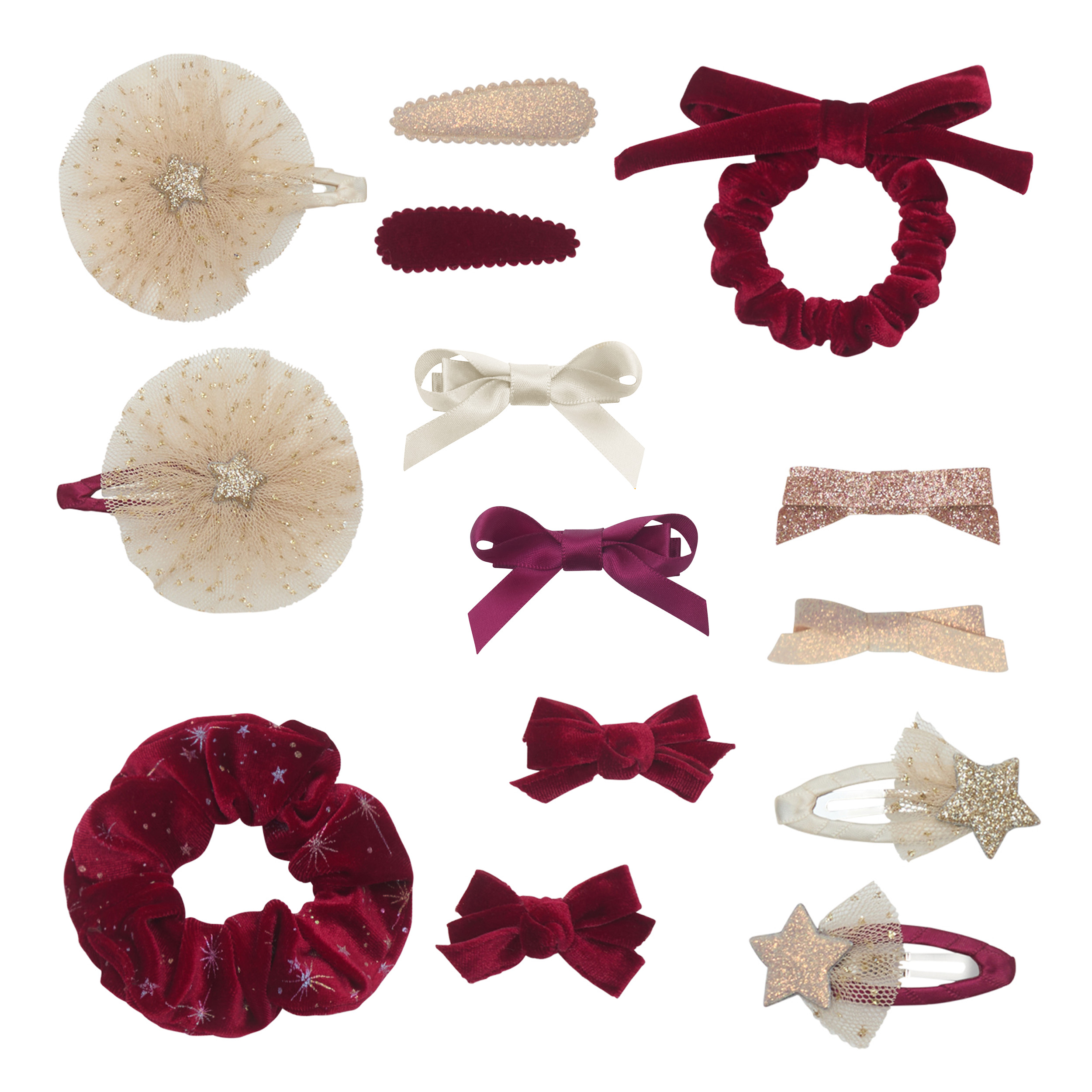 Mimi & Lula - filled stocking burgundy contents Christmas