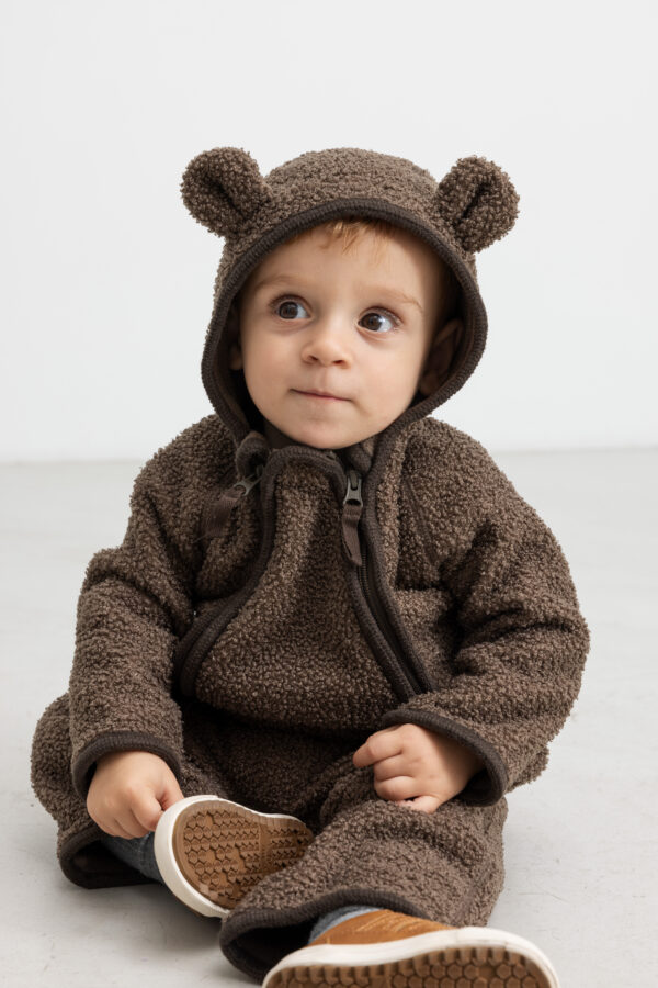 MarMar Copenhagen - Robert Suit Teddy fleece Terre, soft, brown, one piece, winter