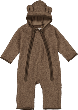 MarMar Copenhagen - Robert Suit Teddy fleece Terre, soft, brown, one piece, winter