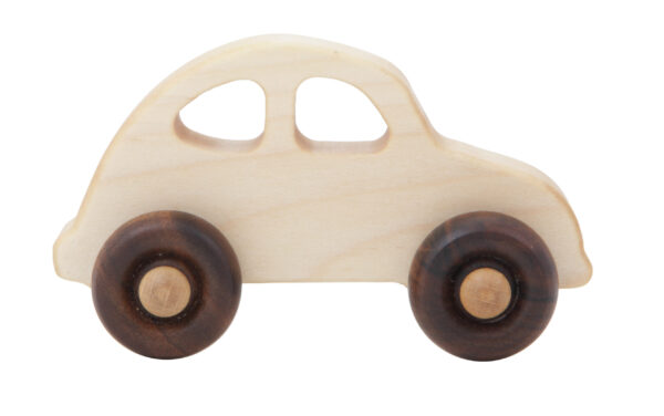 Wooden Toys - 30's car Wooden Toys - Montessori playground, baby and kids, natural wood