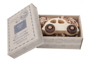 Wooden Toys - 30's car Wooden Toys - Montessori playground, baby and kids, natural wood