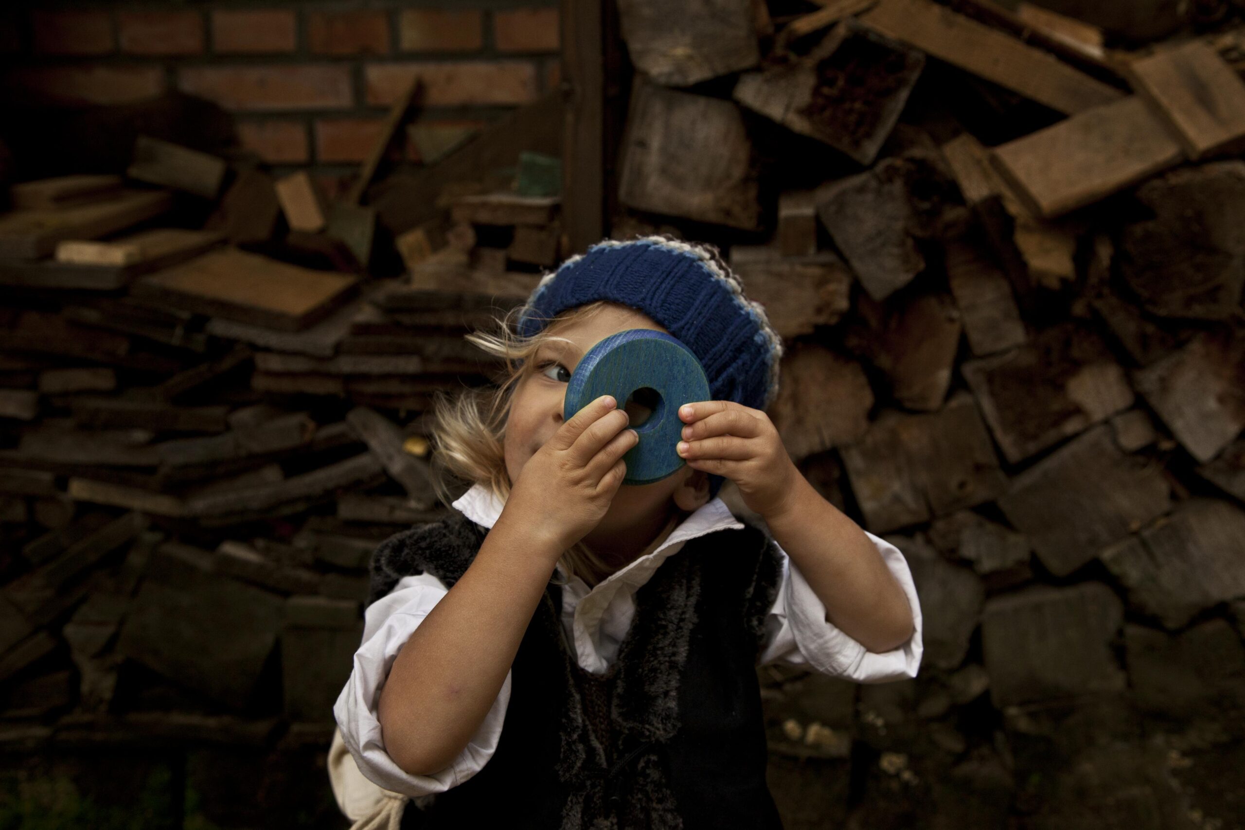 Wooden Toys - Montessori stacker Rainbow round pyramid , playground, baby and kids, natural wood
