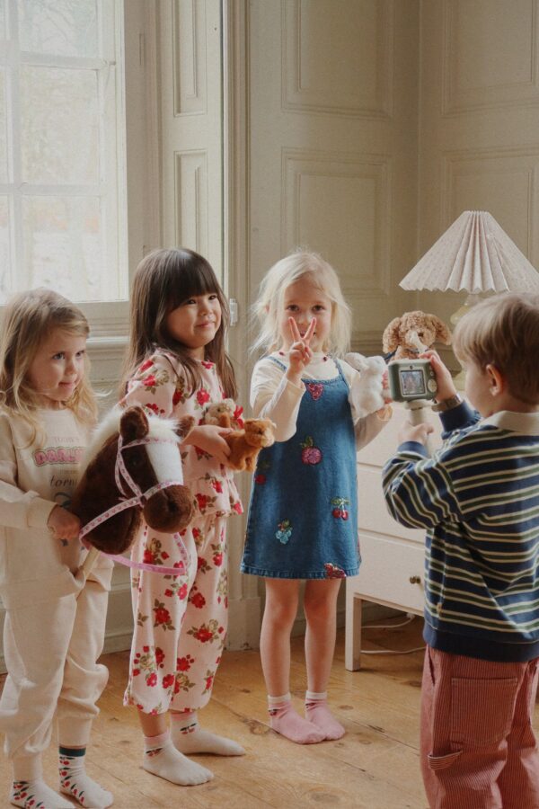 Konges slojd - digital camera for kids, with games, selfie, green and lemon