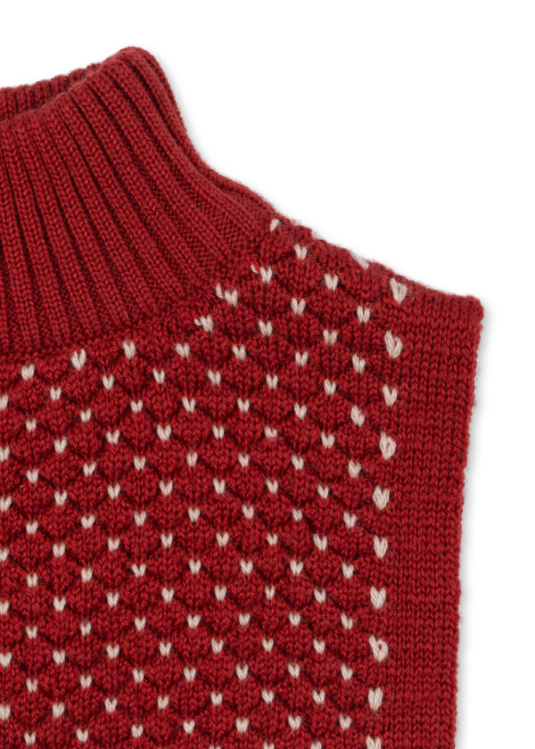 Konges Slojd – Strawberry Neckwarmer merino wool for baby