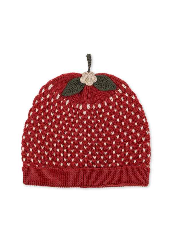 Konges Slojd – Strawberry Beanie merino wool for baby and kids