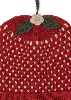Konges Slojd – Strawberry Beanie merino wool for baby and kids
