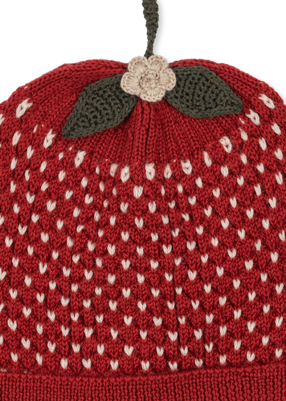 Konges Slojd – Strawberry Beanie merino wool for baby and kids