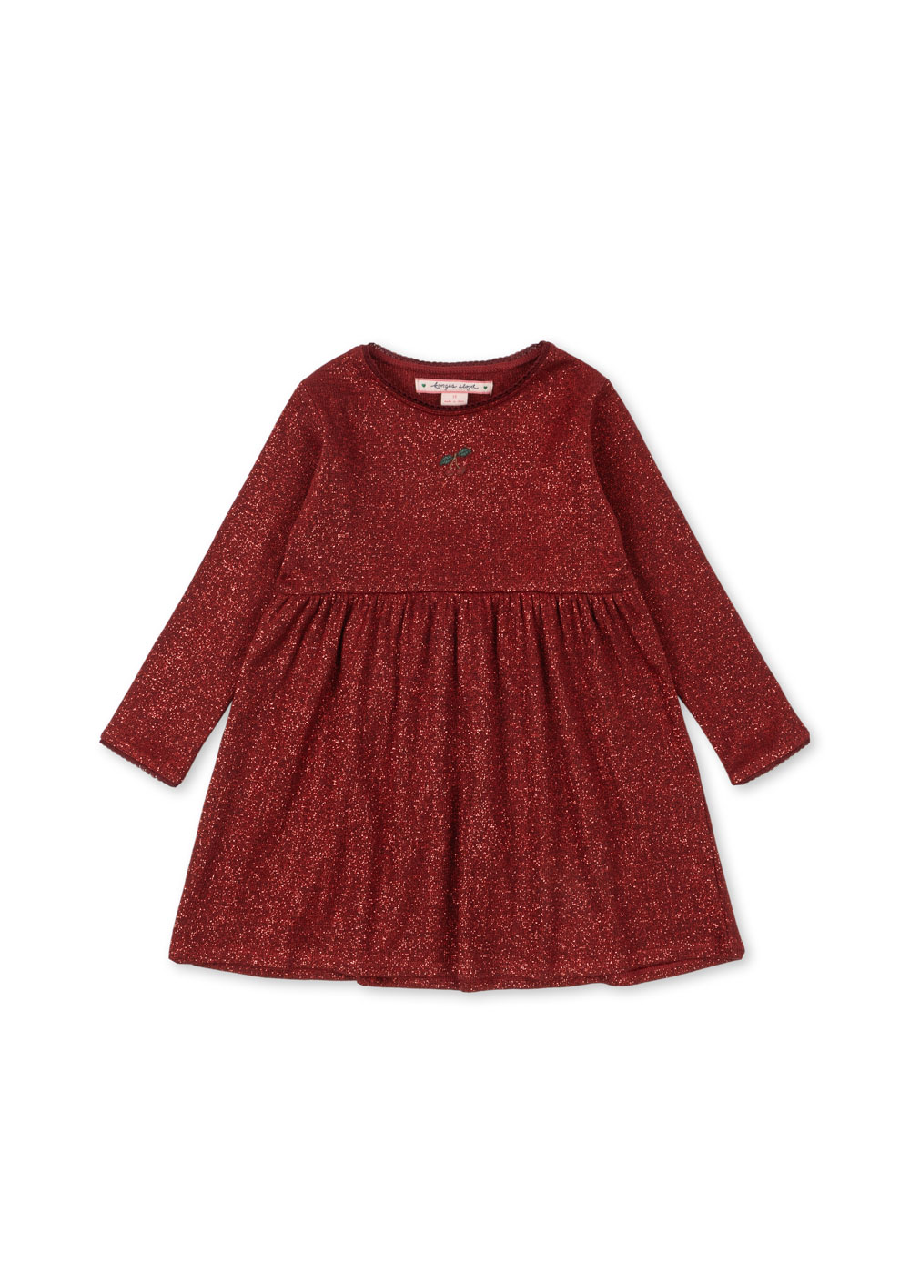 Konges Slojd - glitter red dress, Christmas, elegant, cherry