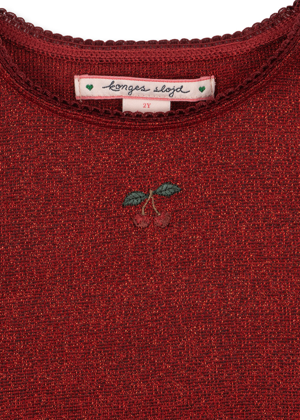 Konges Slojd - glitter red dress, Christmas, elegant, cherry