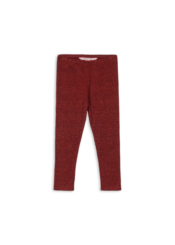 konges slojd - glitter red leggings, Christmas, elegant