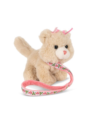 Konges slojd - Pet Kitty, plush kitten with lead and house, baby and kids, playground