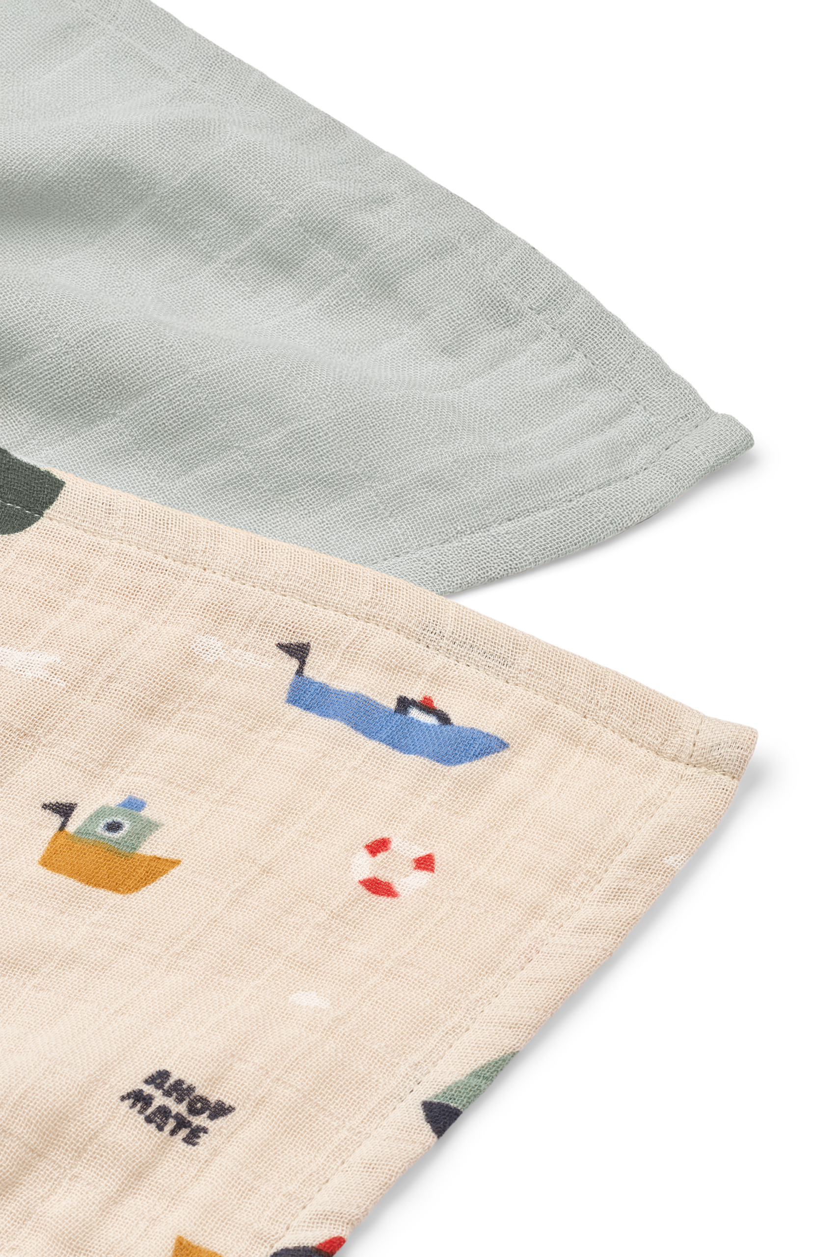 Lewis Muslin Cloth 2 Pack LW14907 2669 Sailing Dove blue mix