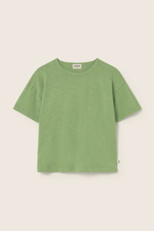 BASICK280s6 green soft slub cotton