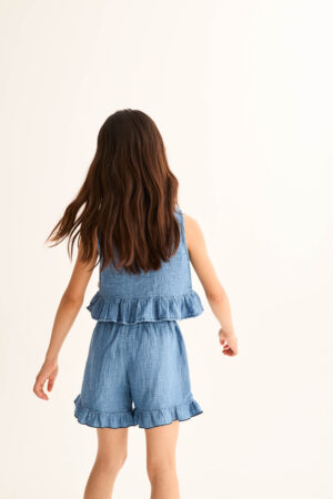 ISLAK327s6 blue denim gauze cotton 9