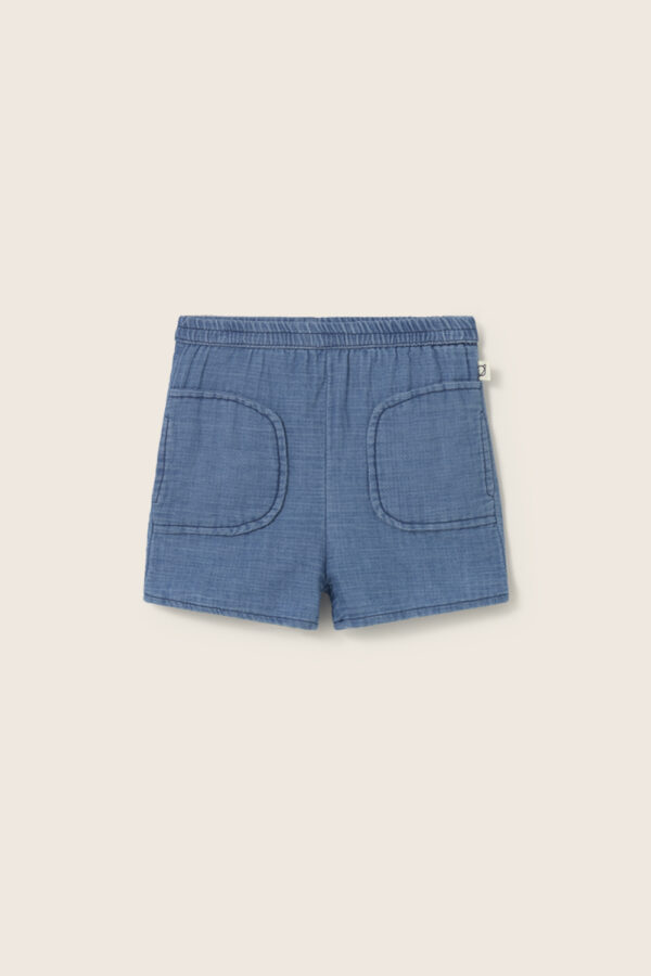 KAI327s6 blue denim gauze cotton