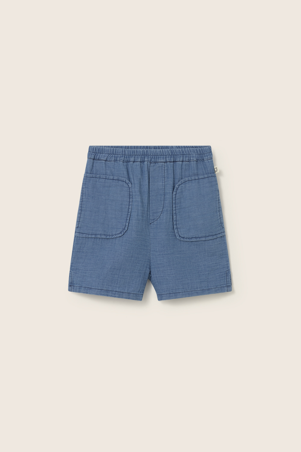 MOSSK327s6 blue denim gauze cotton