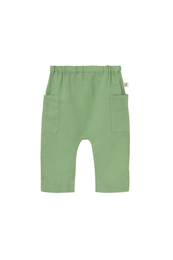 EVAN265s6 green cotton linen