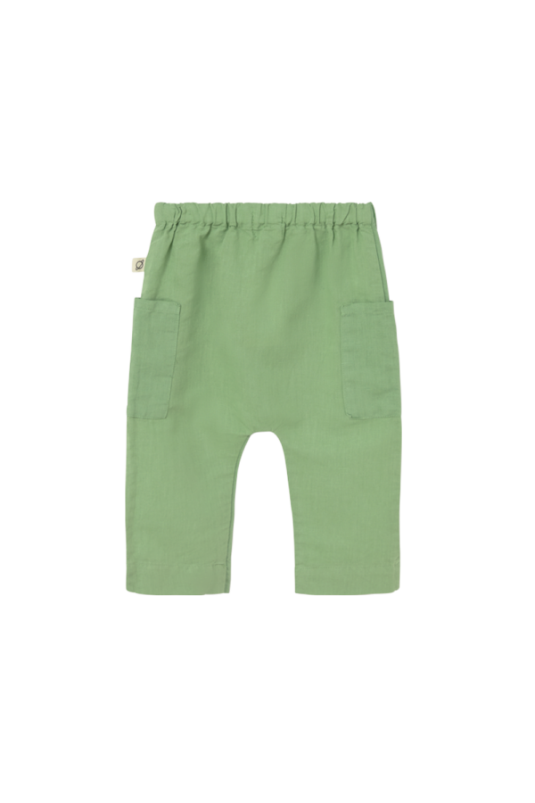 EVAN265s6 green cotton linen