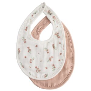 Pink Flowers Blush Muslin Bib 2pack 300720959 p