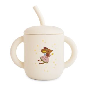 Silicone Training Cup and Straw Fairy Mice p