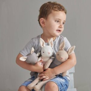Baby threads cream bunny organic doll 35cm
