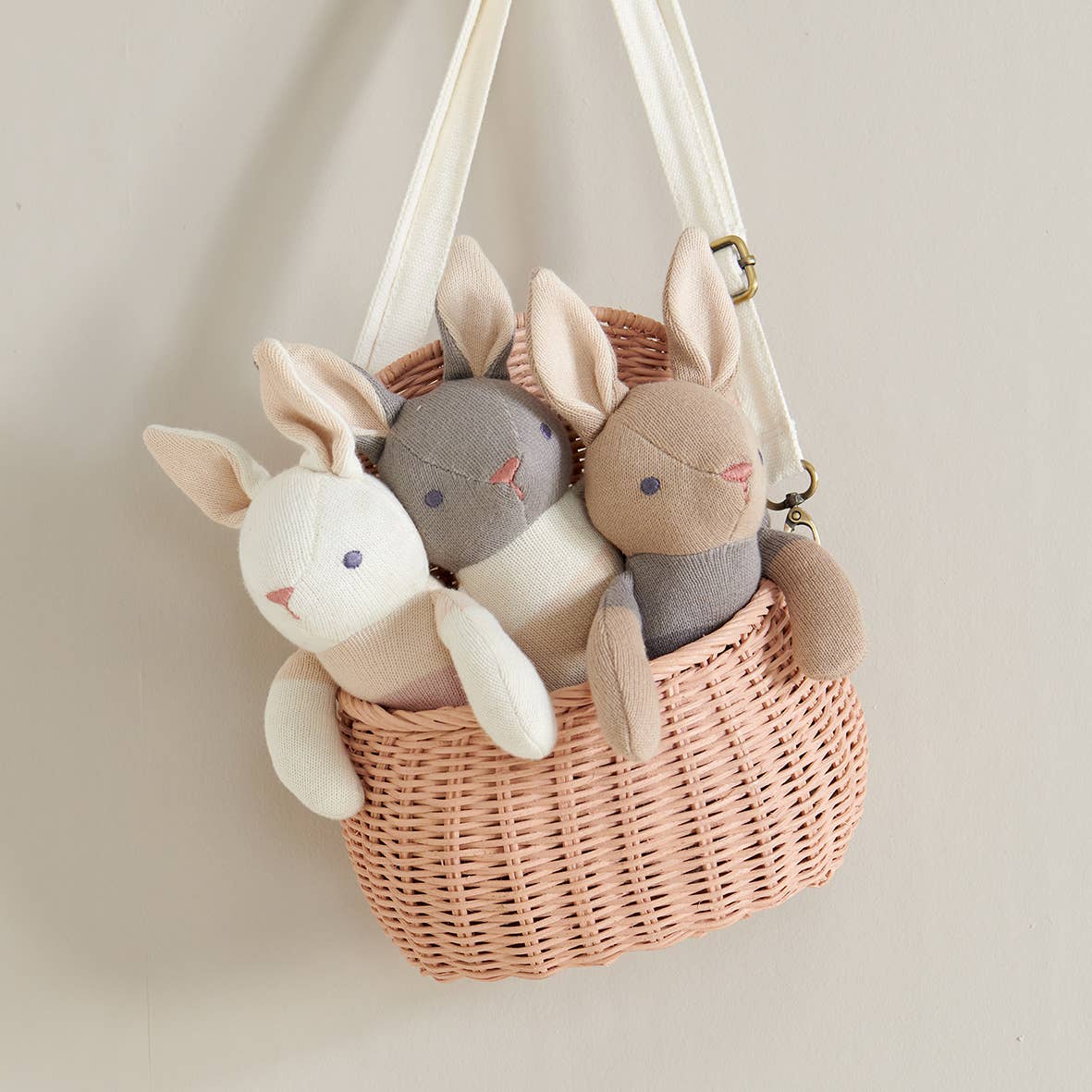 Baby threads taupe bunny organic doll 35cm